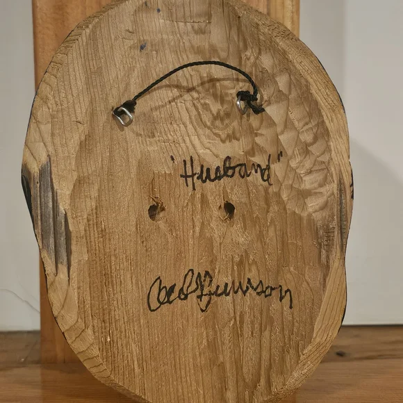 Cecil Dawson First Nations Carved Mask - Picture 4 of 6